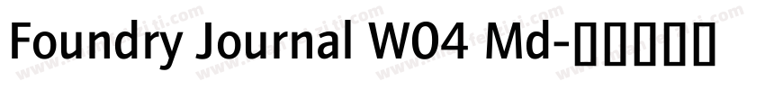 Foundry Journal W04 Md字体转换
